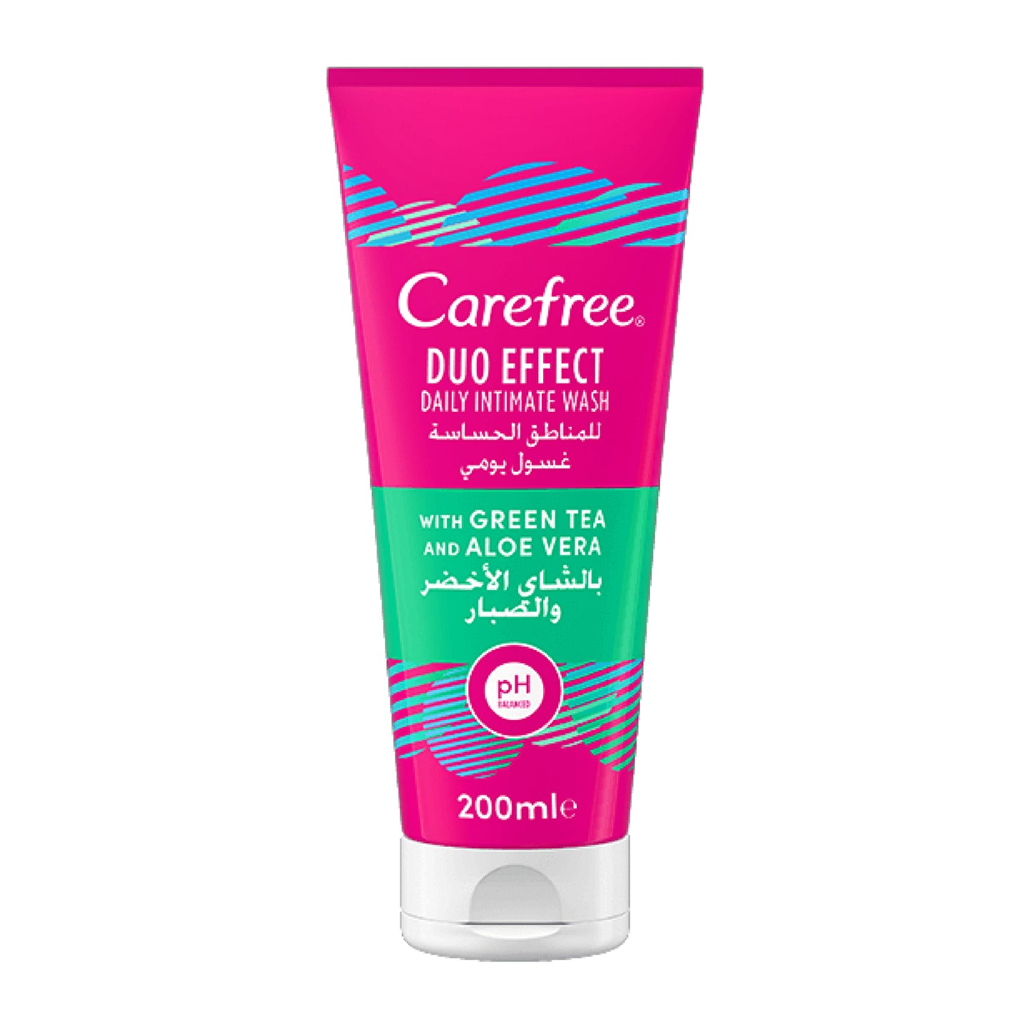 Carefree Duo Effect Intimate Wash With Green Tea & Aloe Vera