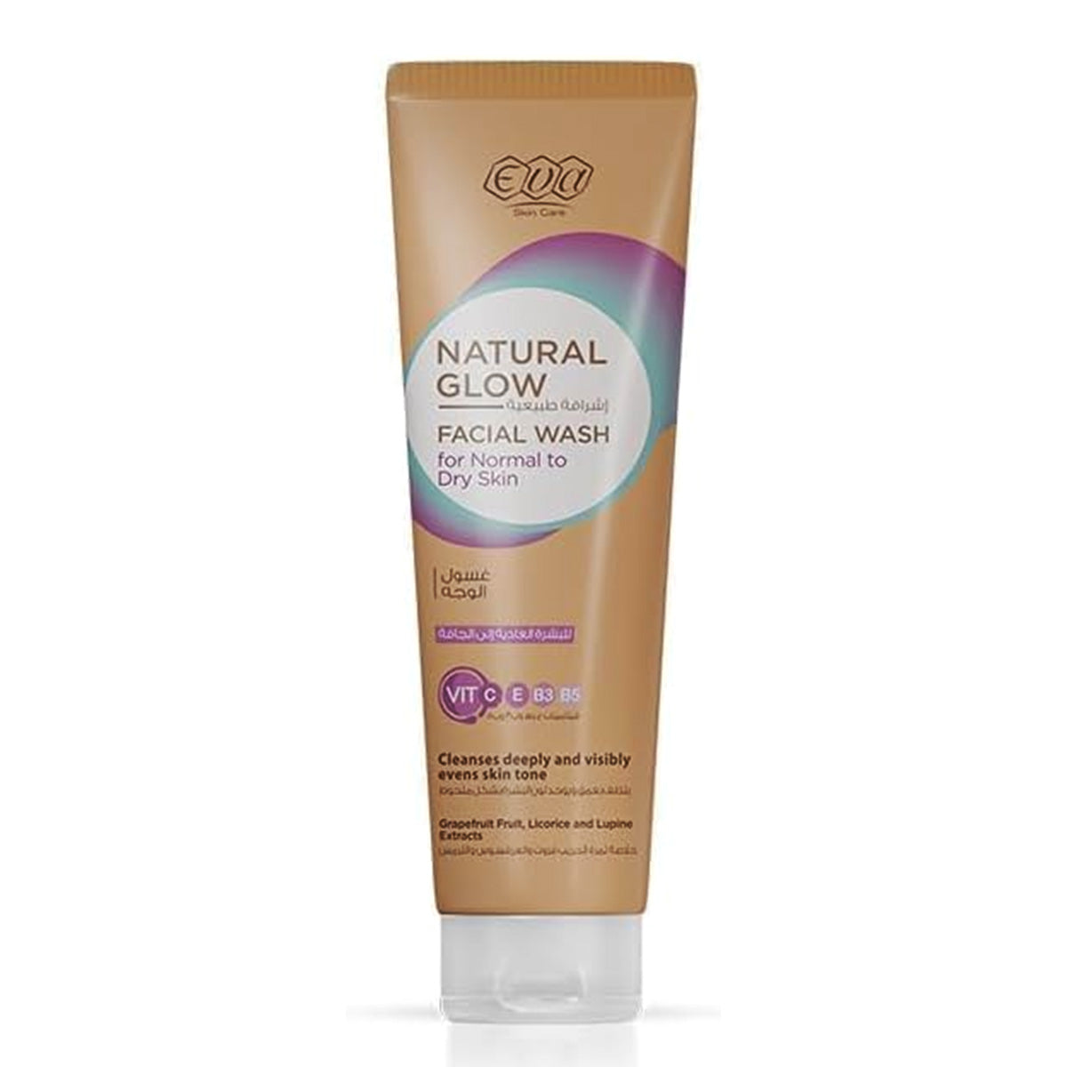 Eva Natural Glow Facial Wash Normal To Dry Skin