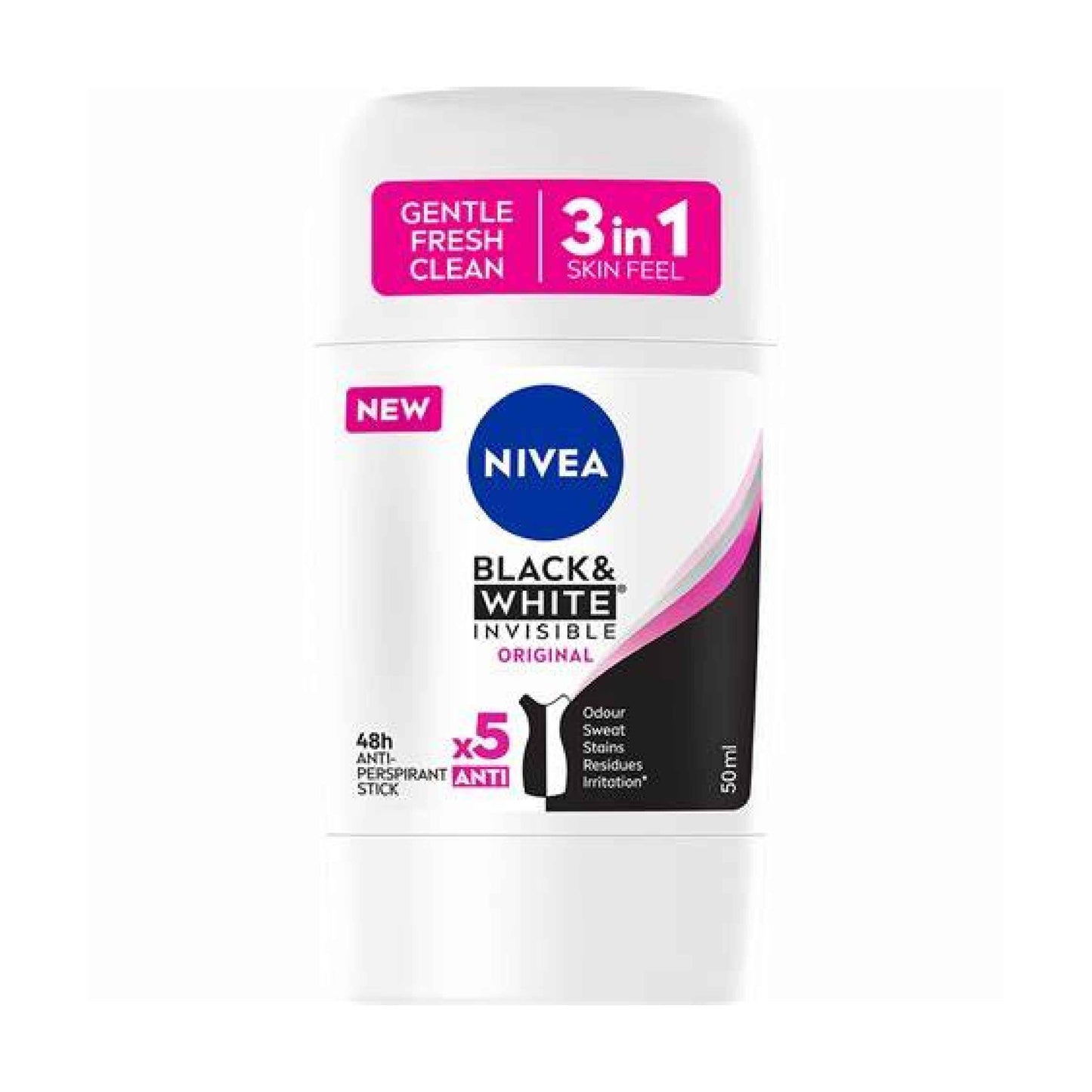 Nivea Black & White Invisible Original Stick Women